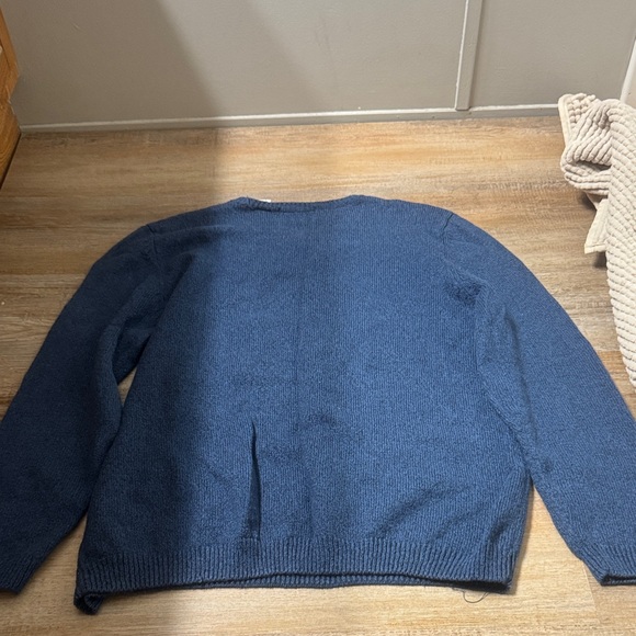 Alfred Dunner Blue Sweater with Sunflower Embroidery cottage core and vintage - Picture 5 of 5